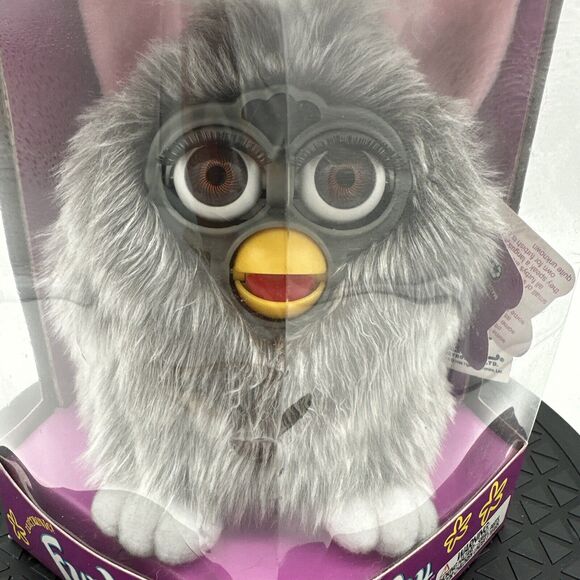 Original 1998 Furby Model 70-800 Pink & Gray New in Box Rare - Picture 7 of 8